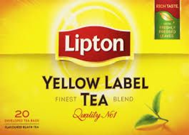 Liptons Yellow Label Tea Bags 20s