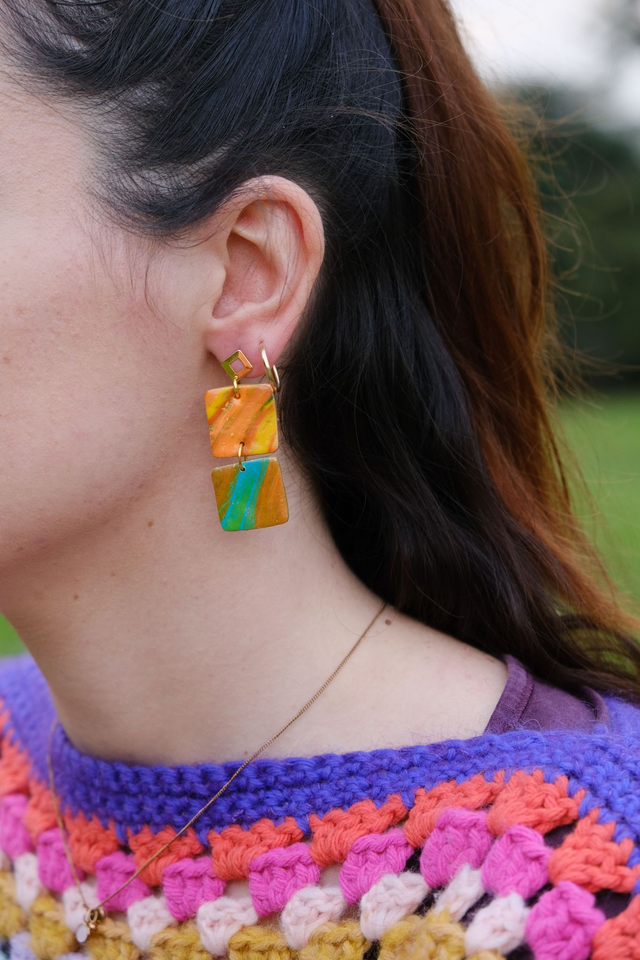 FUGITIVES - boucles d'oreilles #09