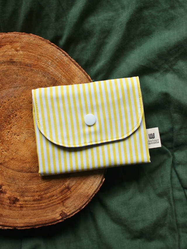 Porte-monnaie Mirabelle - 99% upcyclé, fabriqué en Occitanie