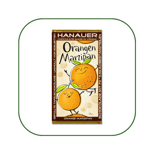ORANGEN MARZIPAN Bio Schokolade, 70g (1)