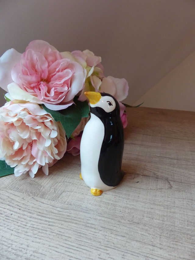 Vintage 1970 Carlton England - Poivrière Pingouin Céramique - Décoration Table Cuisine Unique, Idée Cadeau Originale - Poivrière Collector