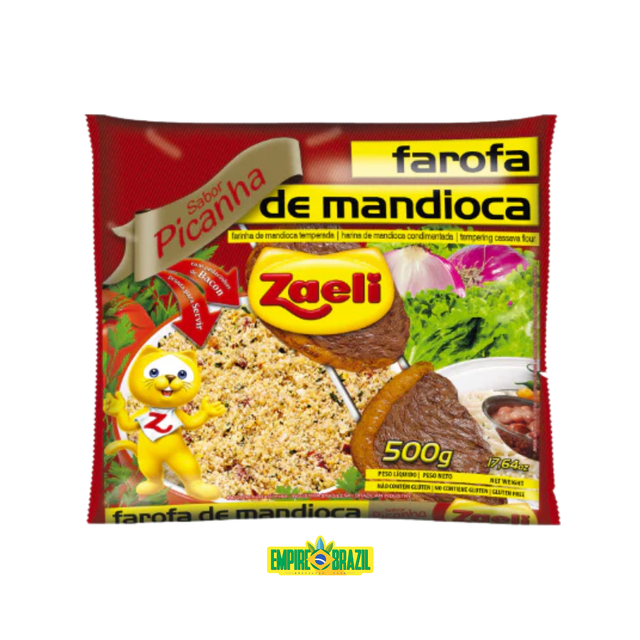 Farofa Pronta Picanha / Picanha Flavoured Cassava Flour ZAELI 500g