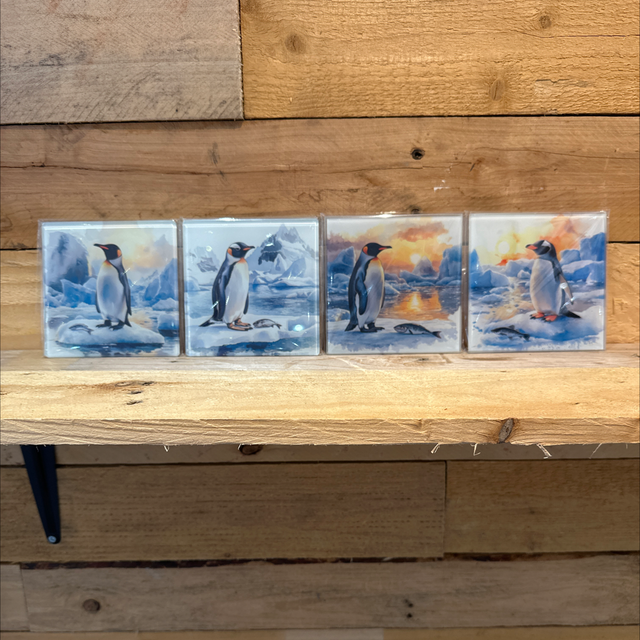 Glass Penguin Coaster 