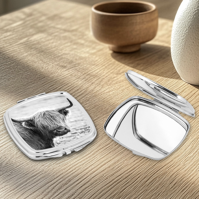"Highland Cow" Compact Mirror   