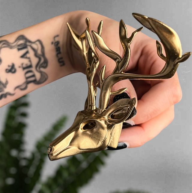 Eikthyrnir - Decoration murale dorée 