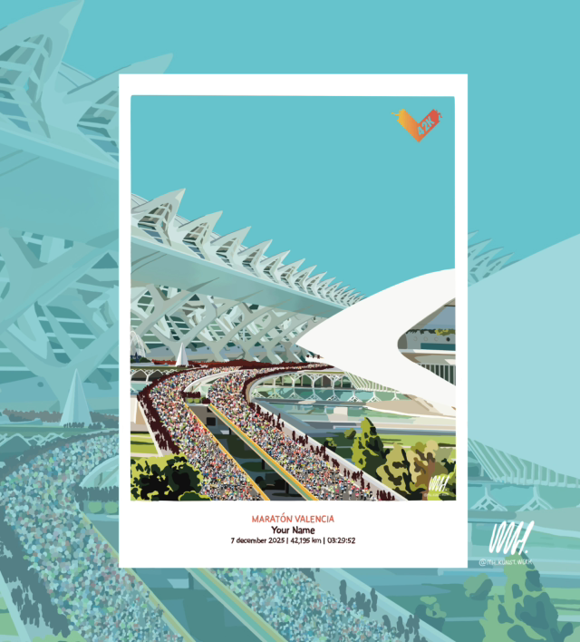 Valencia Marathon Print - Personalized
