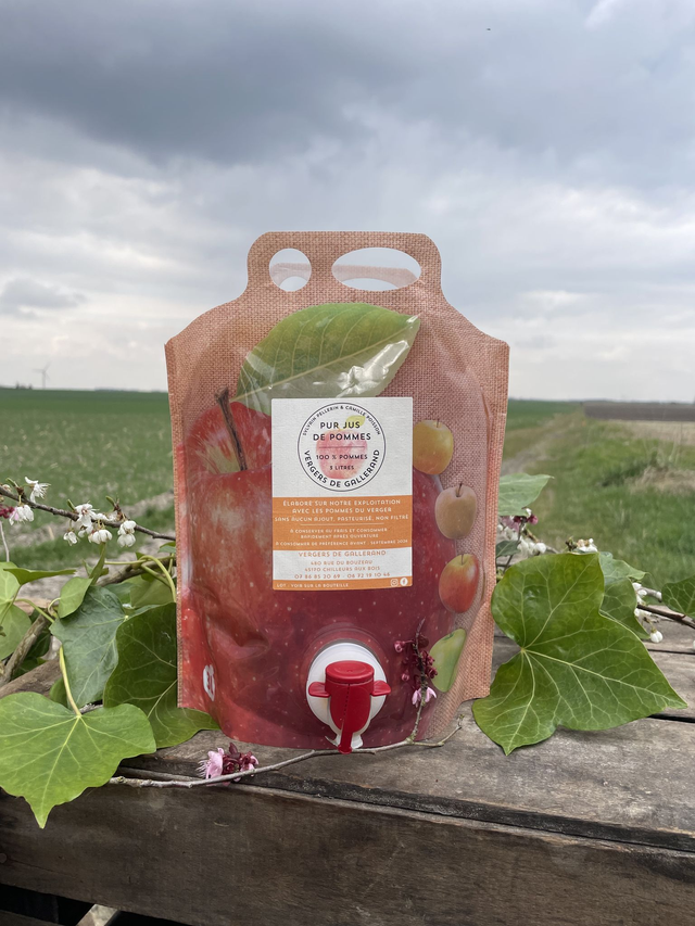 Jus de pommes Pouch&#039;Up 3L