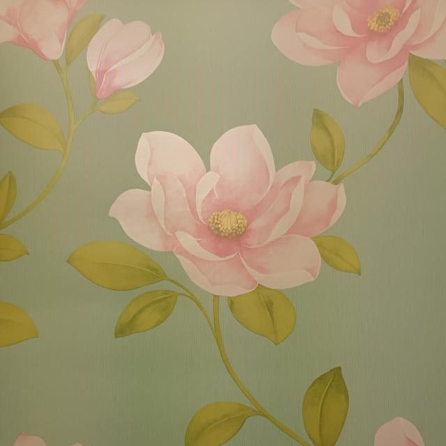 Magnolia Pink and Teal - Arthouse - 612404