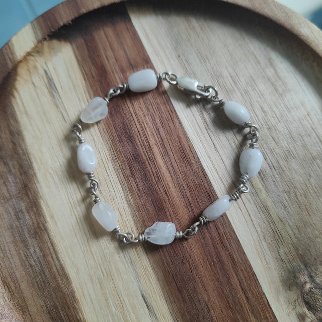 Bracelet Argent 925 et Péristérite 