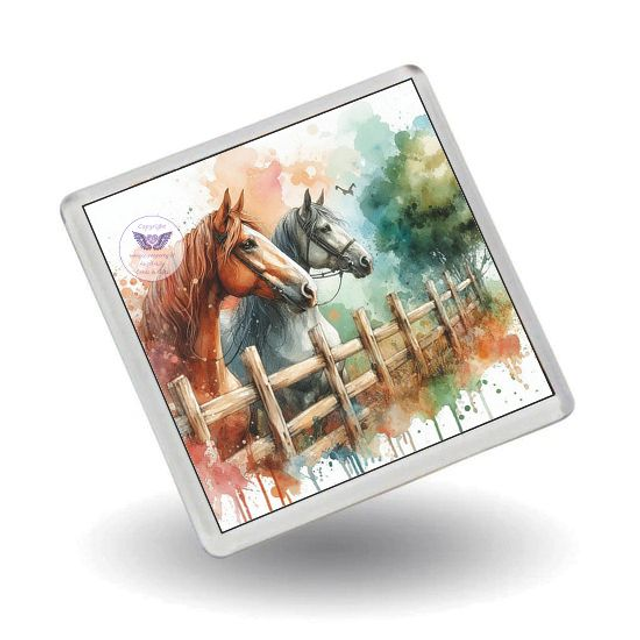 Artistic Horse print Fridge Magnet (H16)