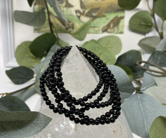 Armband Onyx schwarz 4 mm