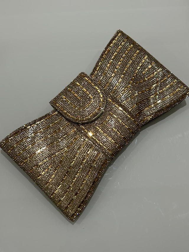 BOLSA/CARTEIRA LAÇO BRILHANTE GOLD (FSS-68)