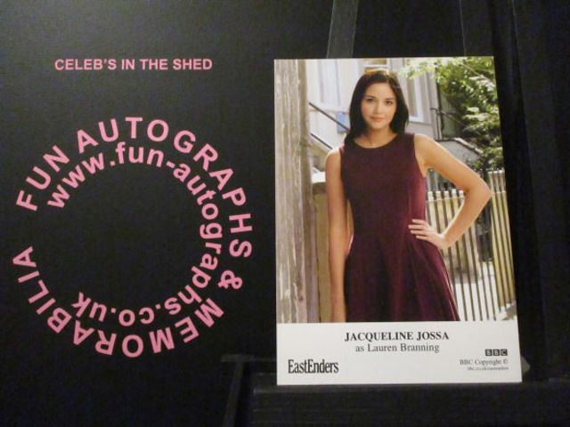 Jacqueline Jossa (Lauren Branning) Original EastEnders Cast Card