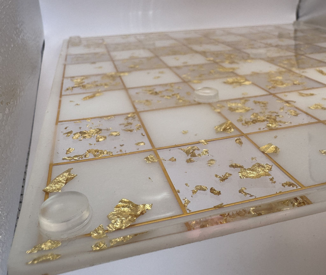 Golden Mist Resin Chess Set
