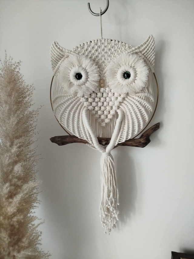 Hibou grand modèle blanc