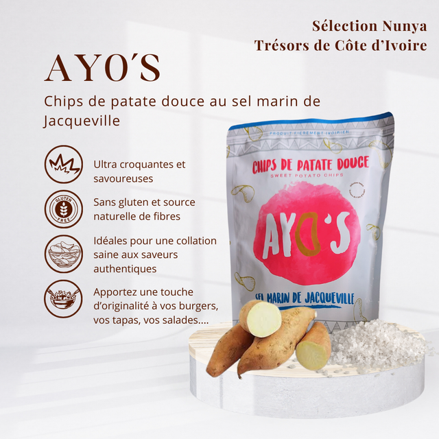 Ayos chips de patate douce au sel de Jacqueville