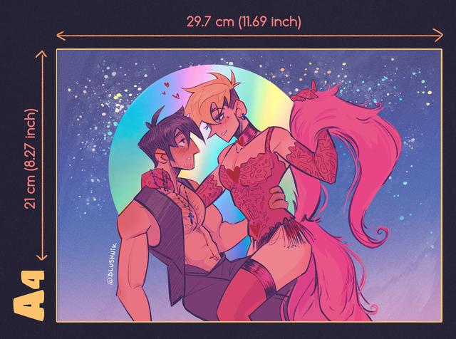 A4 – Vashwood Moulin Rouge - Print Holographic