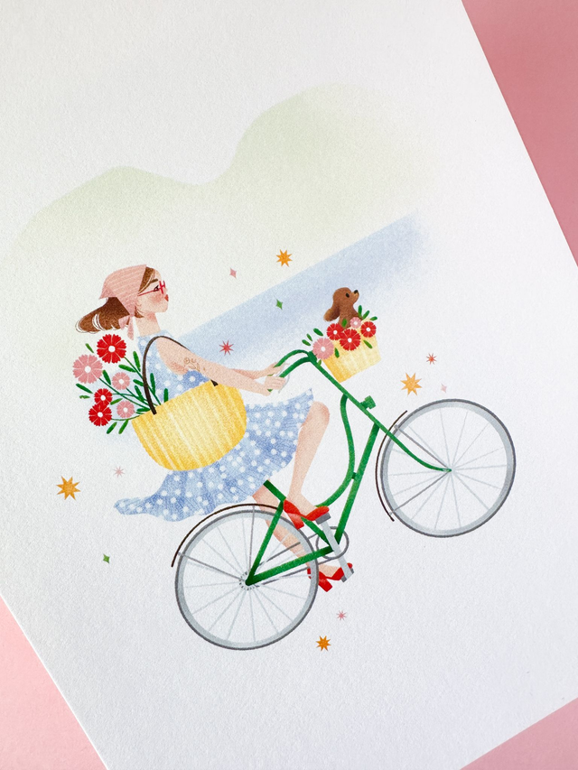 Affiche Faire Du Vélo