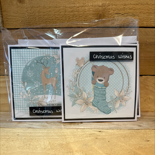 Handmade Pack of 10 Christmas Cards 