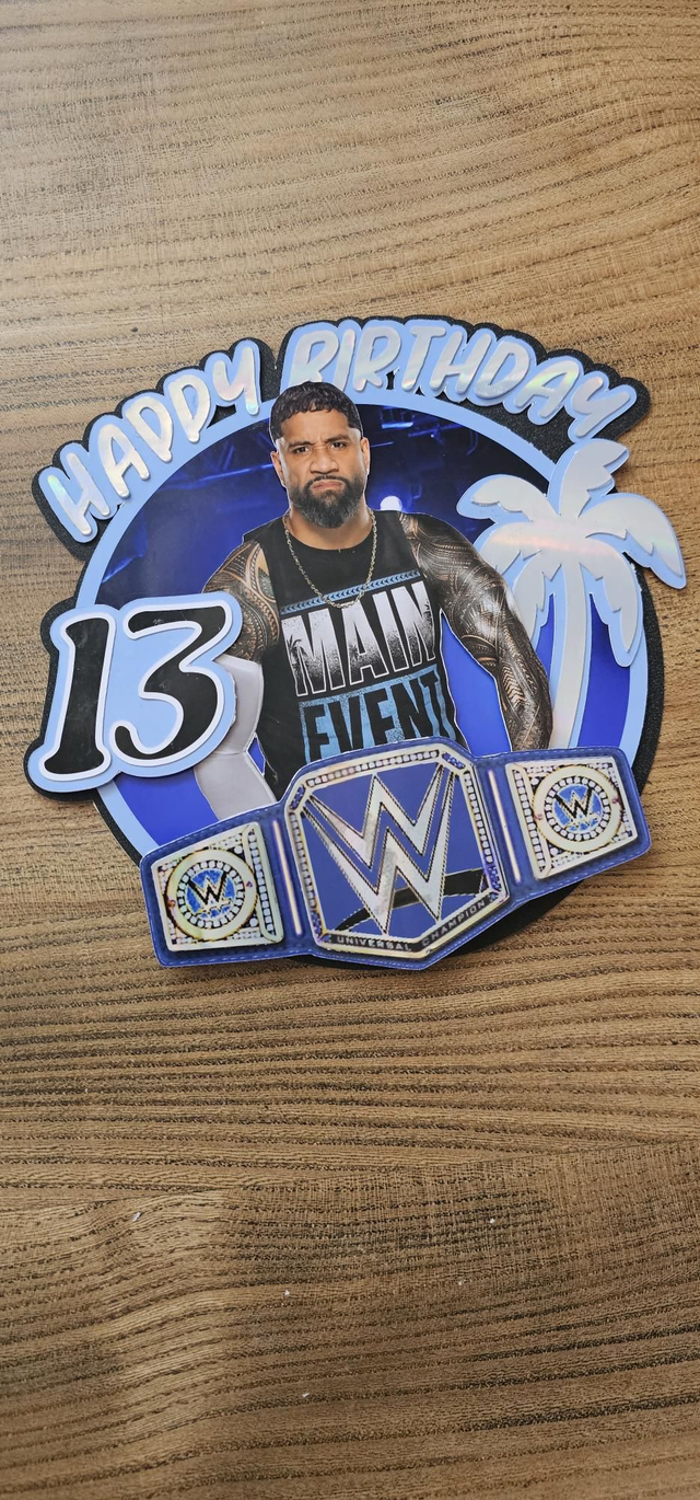 Cake topper jey uso wwe party topper yeet birthday 