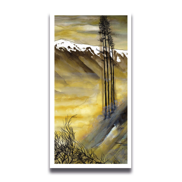 Carte Abres dans la brume 19,5 x 10 cm