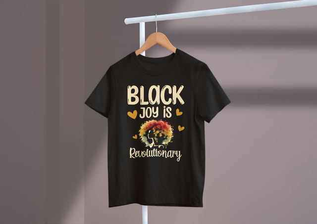 Black Joy Is Revolutionary Black History Joy Empowerment. Black Joy ist eine revolutionäre Ermächtigung zur Freude der schwarzen Geschichte