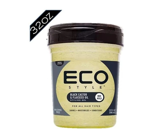 ECO: STYLING GEL - 32OZ BLACK CASTOR OIL