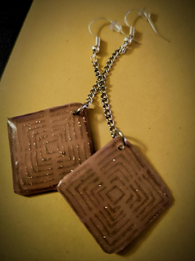 Boucles d'oreilles résine