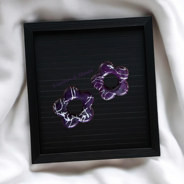 2 Pampilles fleurs (créoles interchangeables) 