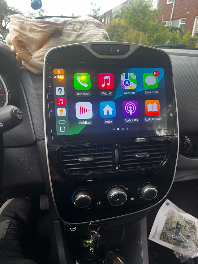 Renault Clio 4 2012 -2019 Draadloze Carplay Android Auto