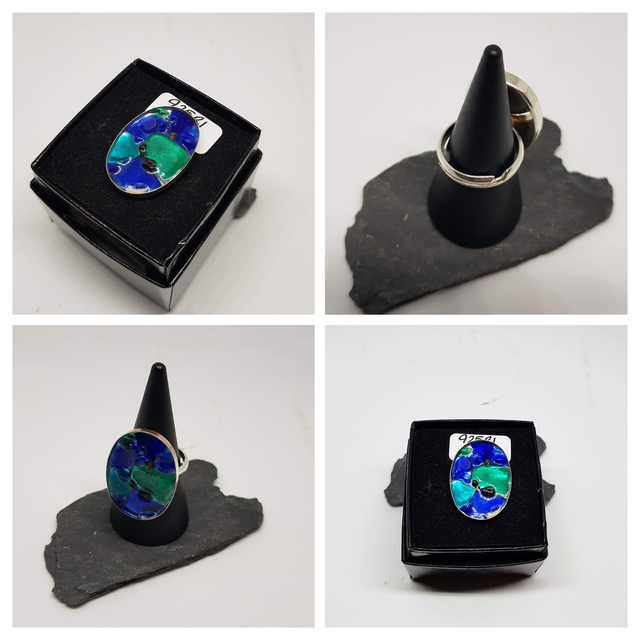 925 Sterling Silver Rock Pool Ring – One of a Kind (Size L/M)