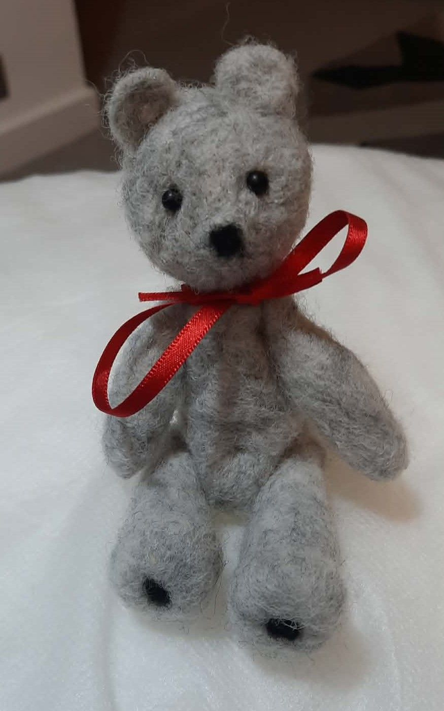 NEEDLE FELTING - Make this cute teddy whilst learning the basics - Thurs 12th March 5:00-8:00 - Cost £20 (£10 deposit, then £10 to be paid on the day)