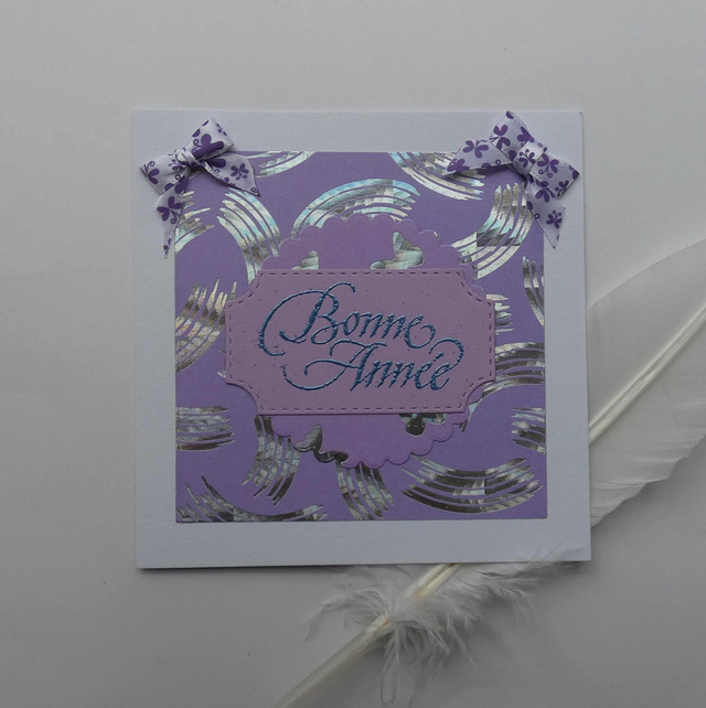 Bonne année en violet