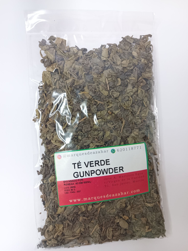 Té verde gunpowder
