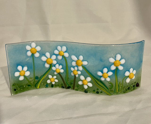 Daisy Wave Fused Glass