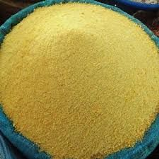 Yellow garri bucket