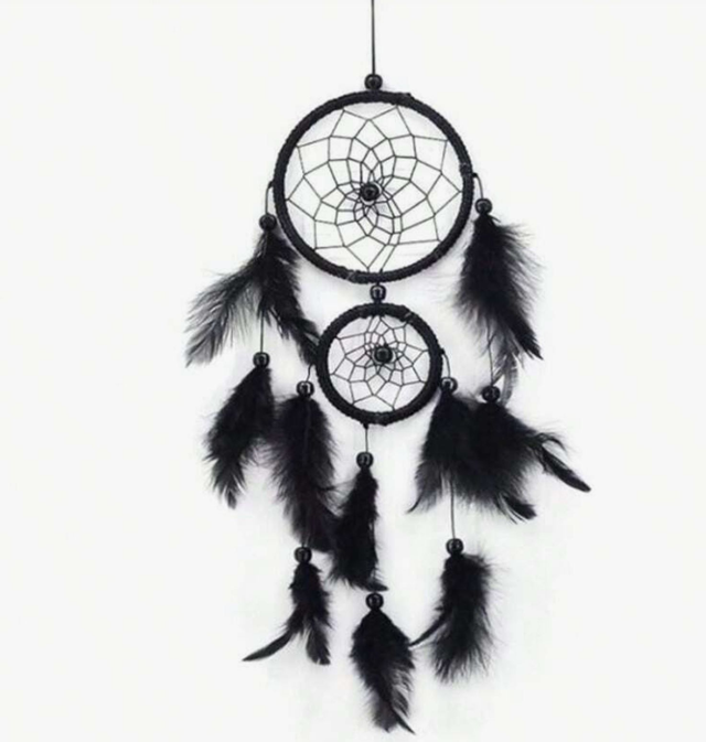 Attrape rêve " Toile " Noir
