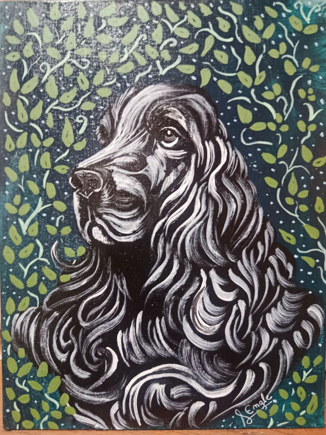 Peinture sur plaque bois 