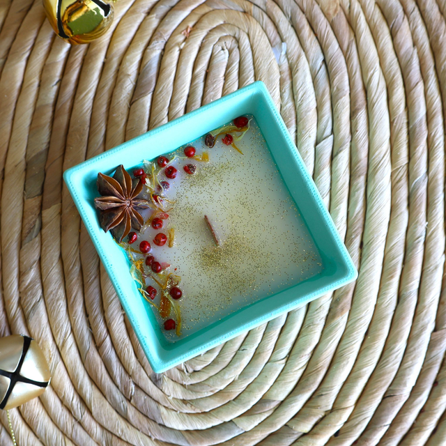 Bougie Noël - Feu De Bois 🔥