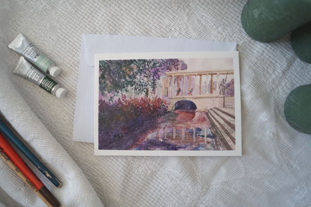 Affiche Rivière - A4 ; A5 et A6 - Impression d'art - Illustration Aquarelle 