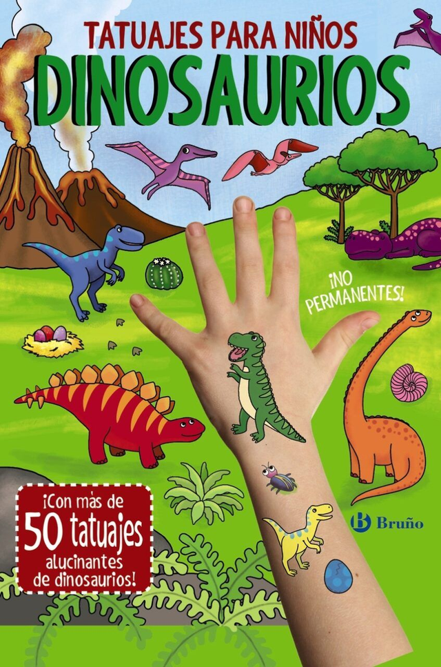 Tatuajes para niños: Dinosaurios - Amanda Lott