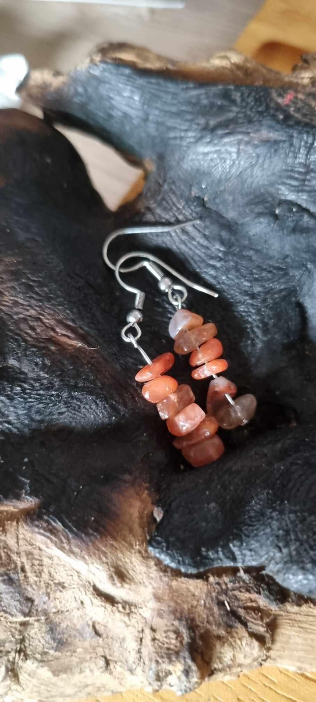Agate rouge orangé