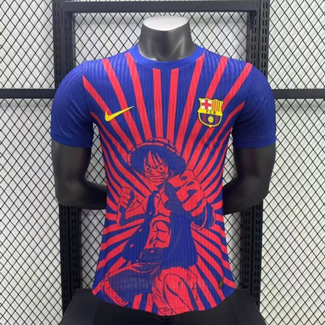 Camiseta Barcelona EDICIÓN ESPECIAL - ONE PIECE - Versión Jugador - 25-26