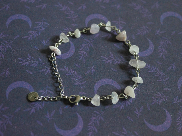 Edelsteinsplitter Armband silber [AB0028] 