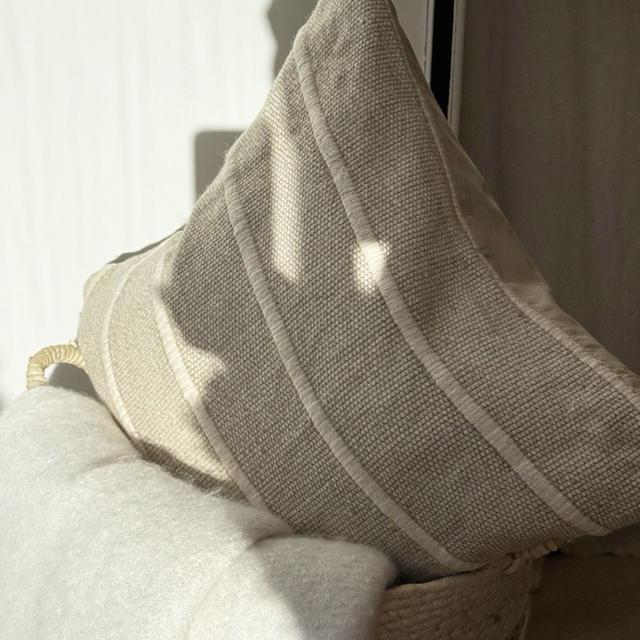Natural Stripe Cushion
