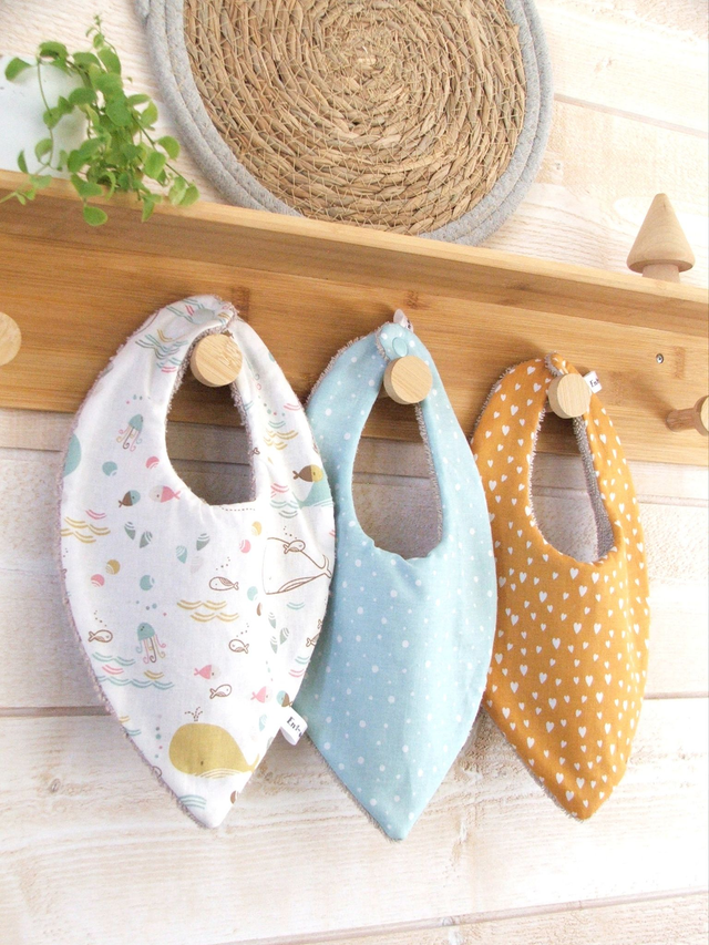 Bavoirs bandana &quot;océan&quot;