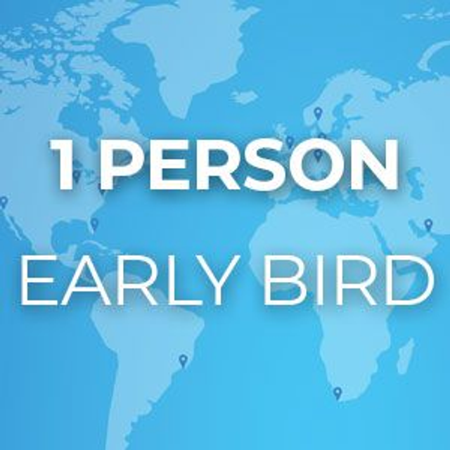 1 Person - Early Bird Fee