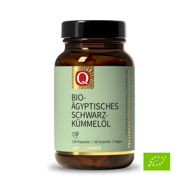 Q - Bio-Ägyptisches Schwarzkümmelöl - 120 Kapseln