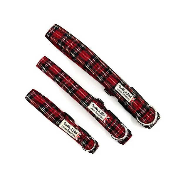 Barkley &amp; Fetch - Red Tartan Collar