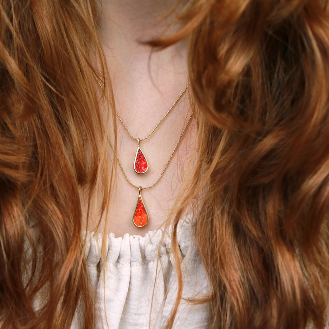 Goccia cadente Oro Media